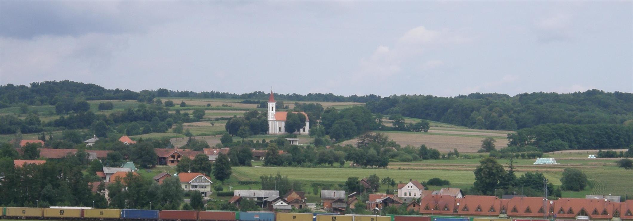 Pogled na Hodoš iz stolpa na Domaföldu